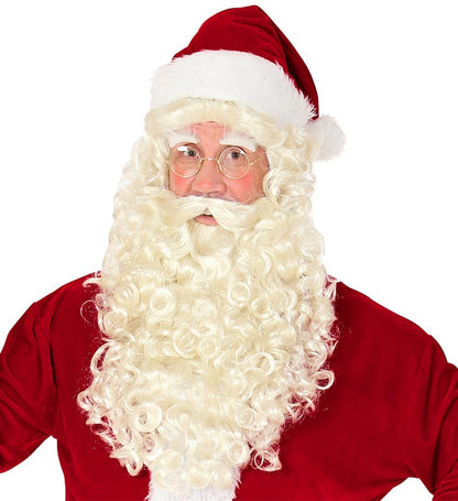 Santa Claus & St. Nicholas Wig With Beard, Moustache & Eyebrows” In Box