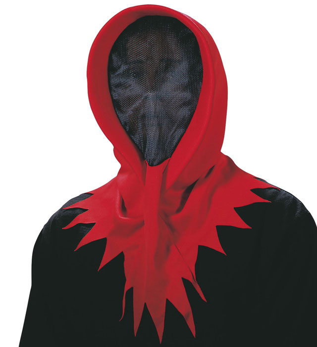 Invisible Face Hood 3 Colors Ass.: 8 Black, 2 Red, 2 Purple