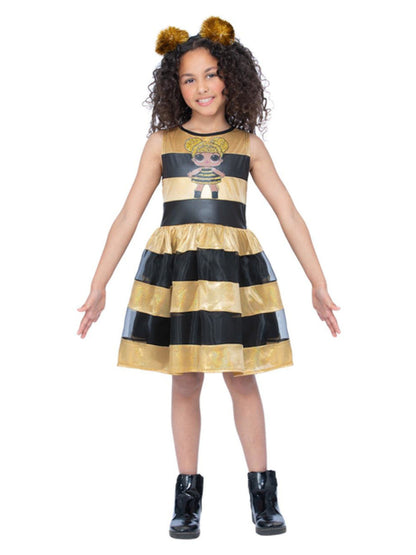 L.O.L Surprise Queen Bee Costume Black Gold Dress 4