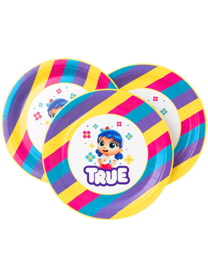 True and The Rainbow Kingdom Tableware Party Plate Pack Of 8 23cm Diameter 2