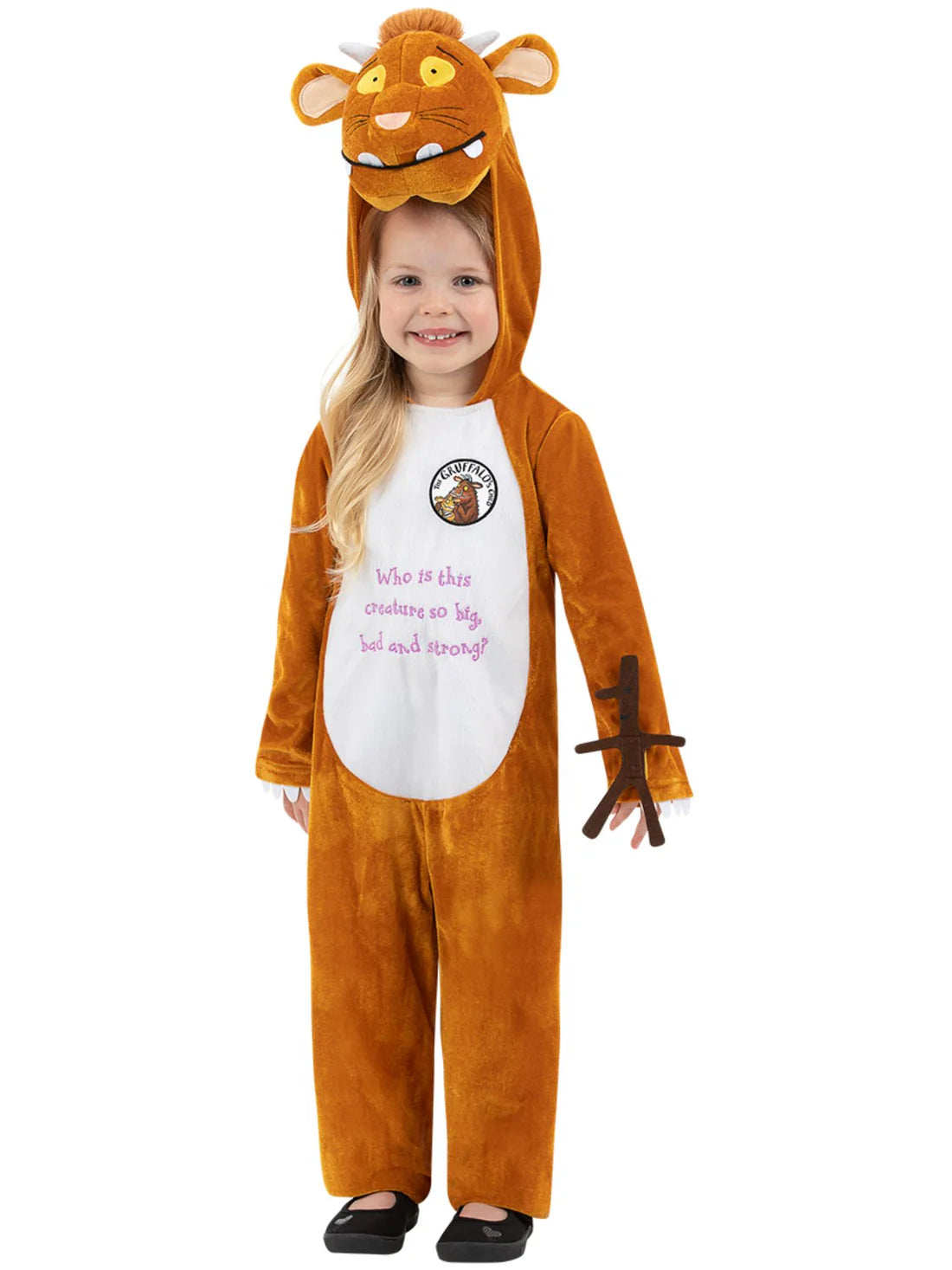 Gruffalo Child Costume Julia Donaldson Jumpsuit with Hood 4