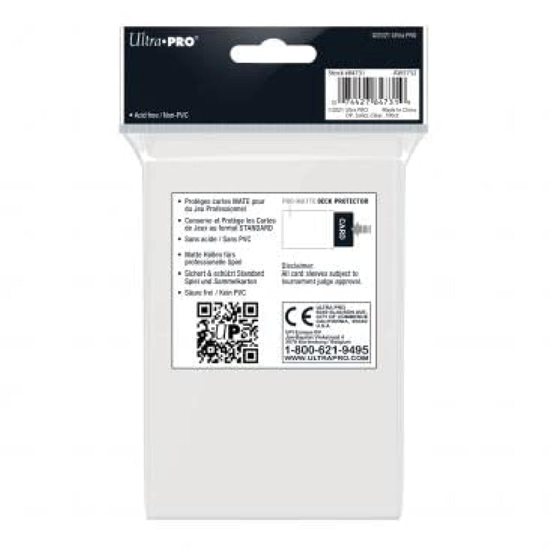 Ultra Pro 84731 Standard Pro Matte Card Sleeves, Clear