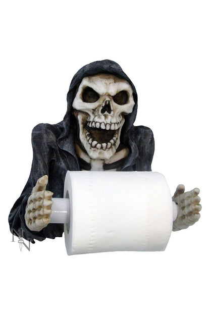 Skeleton Grim Reapers Revenge Toilet Roll Paper Holder 26cm 2