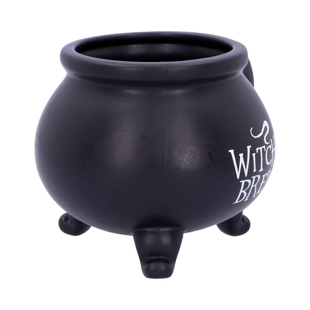Smooth Black Witchs Brew Cauldron Mug 13.5cm