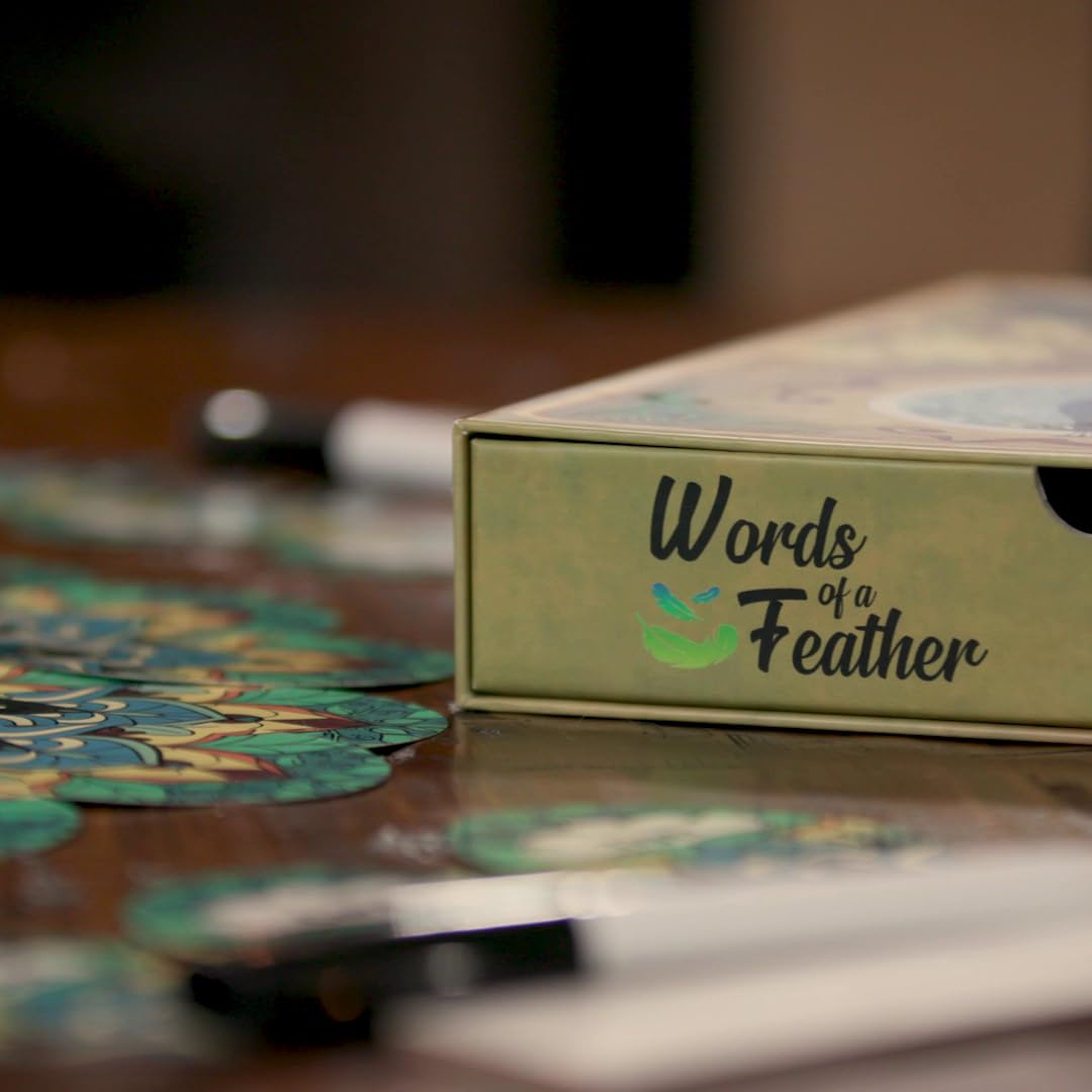 Words of A Feather: The Stunning Party Game for 3-8 Players | Connect Words and Clues in This Casual Card Game That's Perfect for Your Next Family Game Night! 4