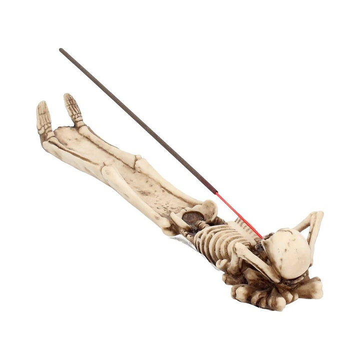 Take It Easy Skeleton Incense Holder 27cm