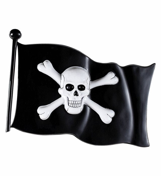 Pirate Flag Plastic - 45 X 32 Cm