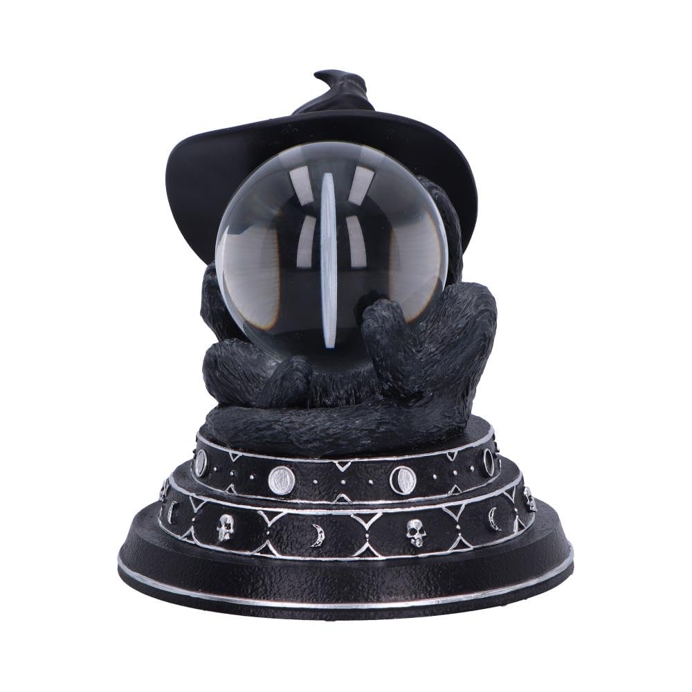 Cult Cuties Purrah Witch Cat Ornament Holding a Crystal Ball Purrahs Fortune 12.2cm