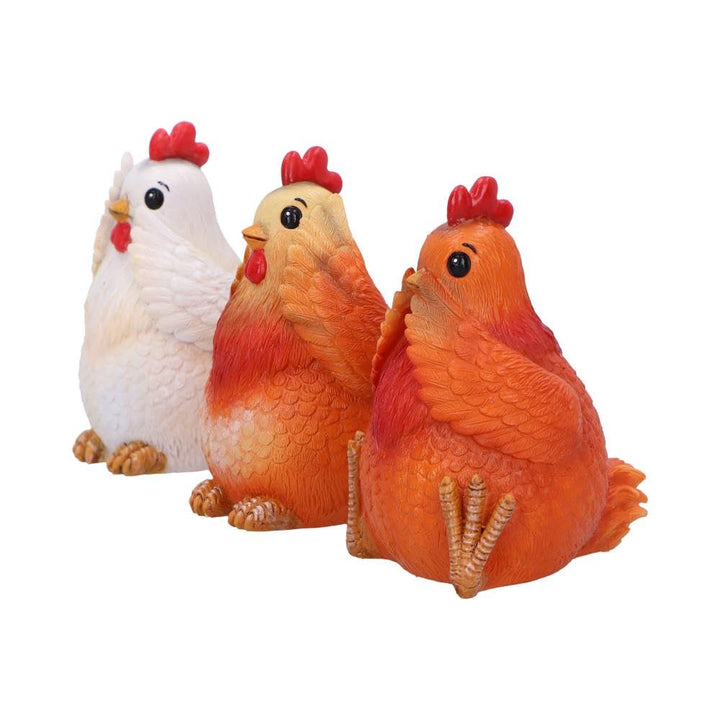 Three Wise Hens Figurines by Nemesis Now 8.5cm