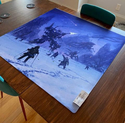 Stonemaier Games: Expeditions Natural Rubber Playmat | 35.4 inches x 35.4 inches | Double-Stitched Edges for Durability 4