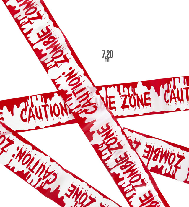 Barricade Tape Caution: Zombie Zone 7,20 M