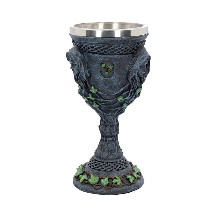 Mother Maiden and Crone Chalice Bronze Triple Goddess Wine Glass 21cm