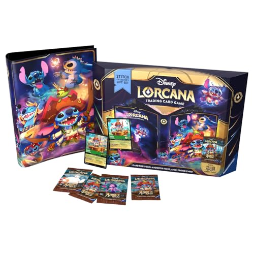 Ravensburger Disney Lorcana TCG: Azurite Sea Stitch Collector's Gift Set | Deluxe Collectible Set with Over 200 Art Pieces | Ultimate Game Experience for Ages 8+ 1
