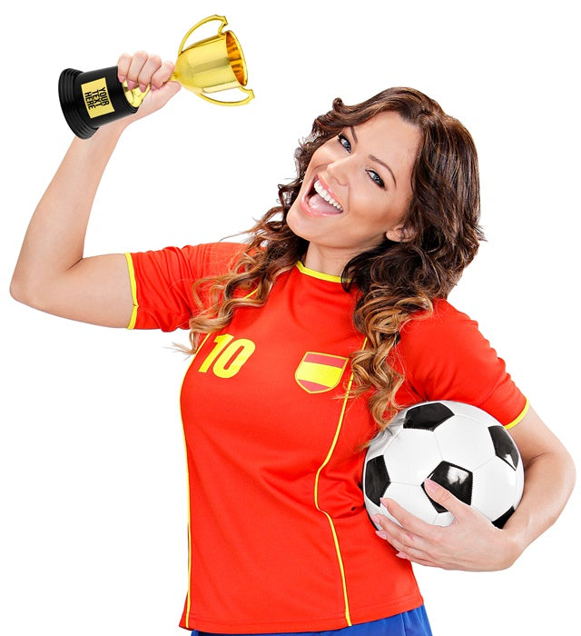 Trophy With Customizable Adhesive Etiquette 22 Cm