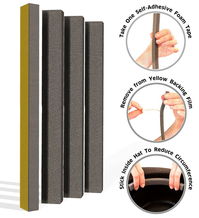 4 Self-Adhesive Foam Tapes To Fix Loose Fitting Hats