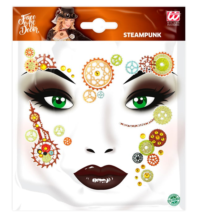 Steampunk Adhesive Face Art Decor