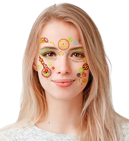  Steampunk Adhesive Face Art Decor
