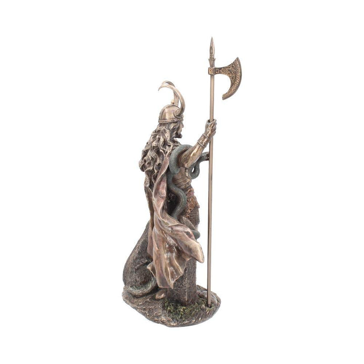 Bronzed Loki Norse Trickster God Figurine 35cm