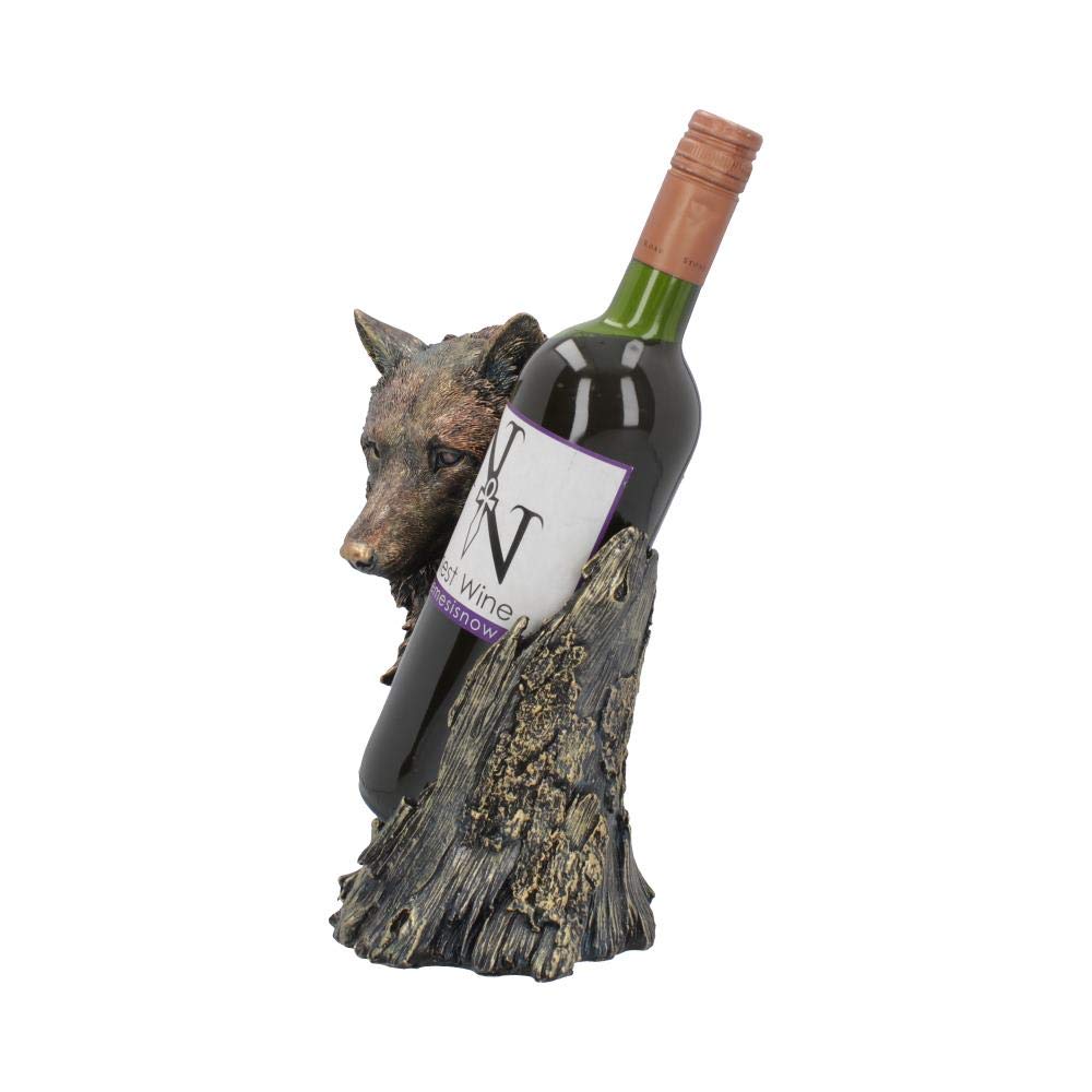 Call of the Wine Bronze Wolf Bottle Holder 26cm 3