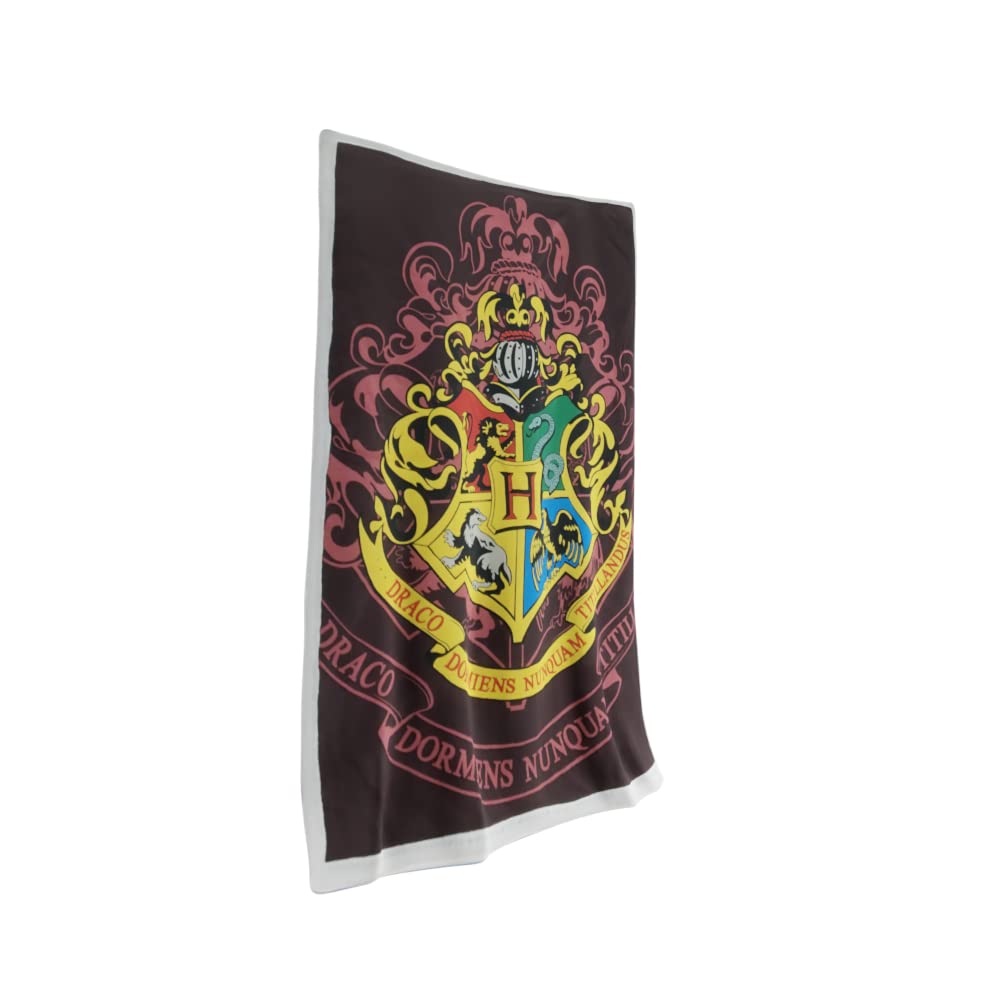 Harry Potter Hogwarts Crest Soft To Touch Throw 100 x 150cm