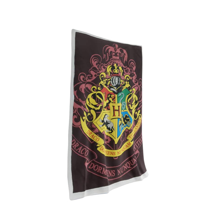 Harry Potter Hogwarts Crest Soft To Touch Throw 100 x 150cm