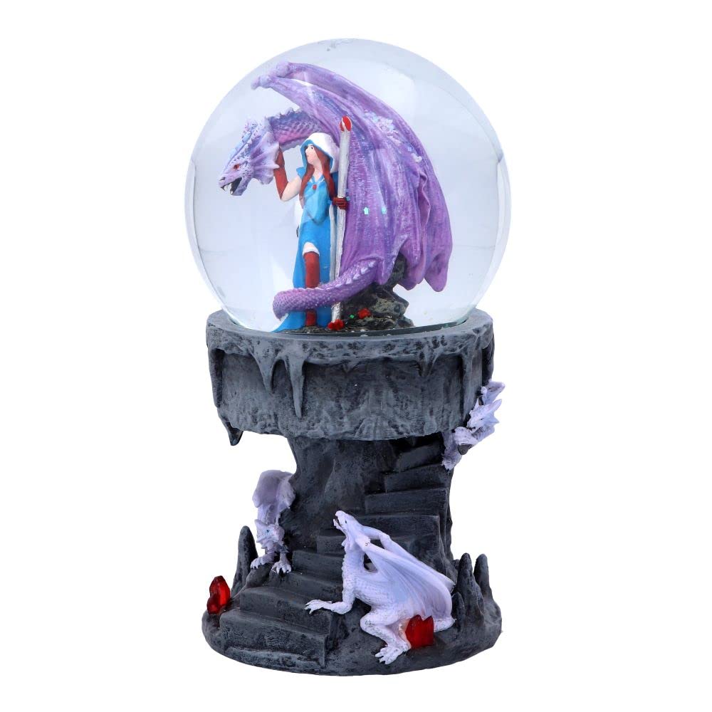 Anne Stokes Dragon Mage Snowglobe Shaker Snow Globe 3