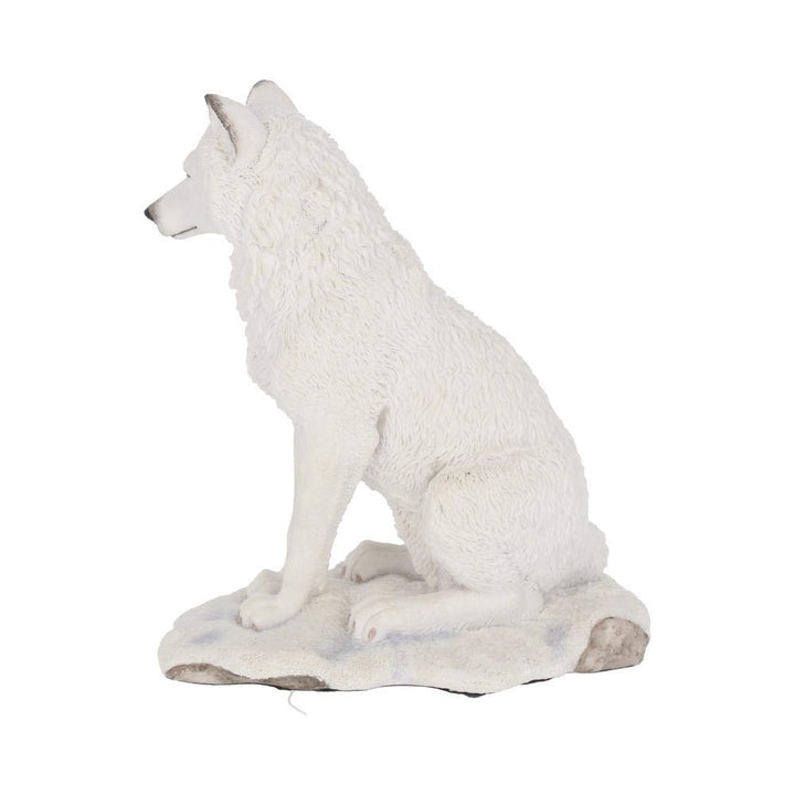 White Ghost Wolf Figurine Ornament 19.5cm
