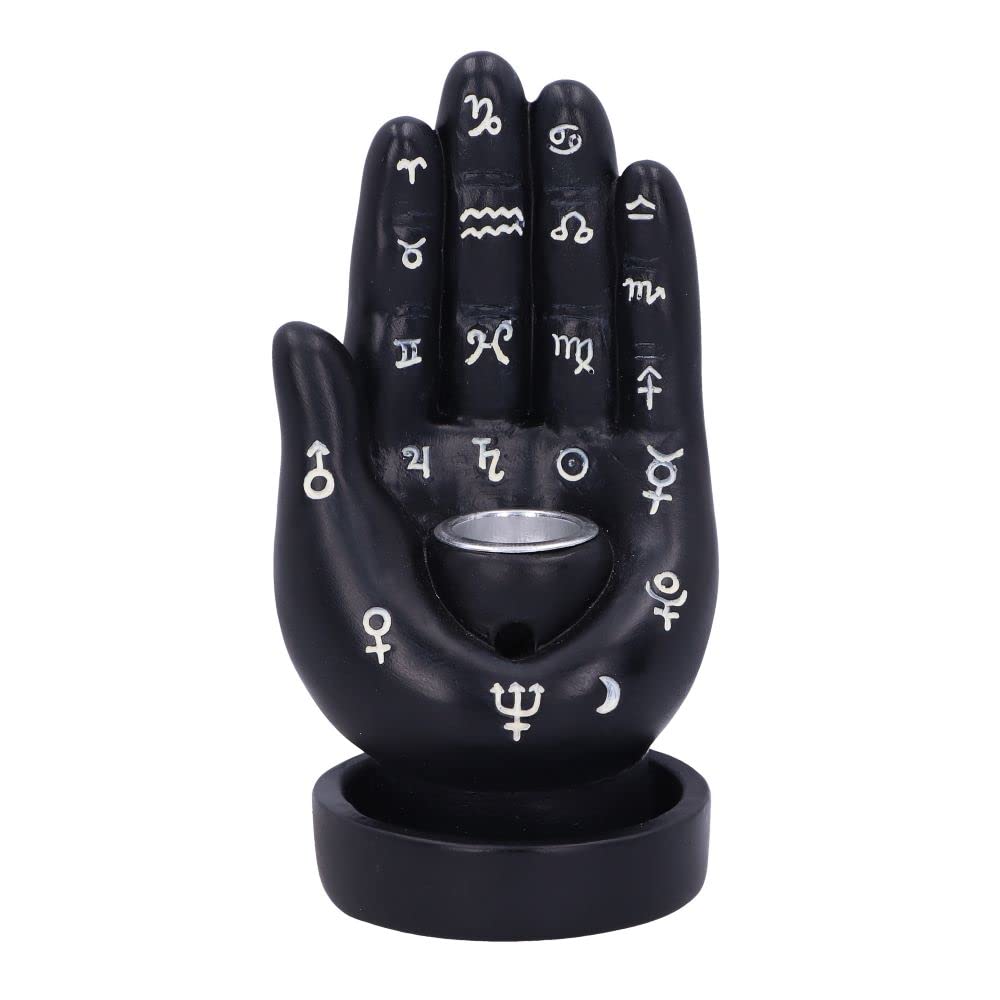 Hand Back Flow Burner Black 12cm Palmistry Backflow Incense