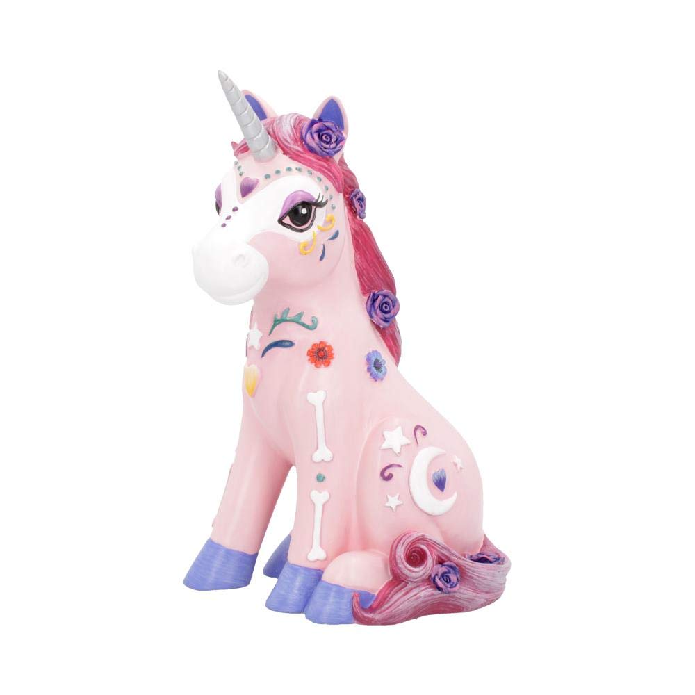 Candycorn Pink Day of the Dead Skeleton Unicorn Figurine 24cm 2