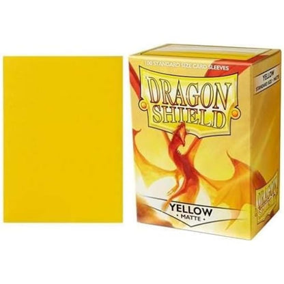 UNIT Dragon Shield Matte Yellow 100 ct in box Gaming Accessory by Arcane Tinmen 1