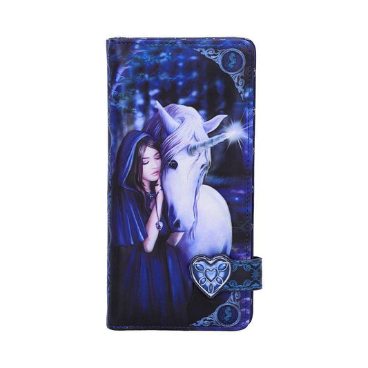 Anne Stokes Solace Embossed Purse Gothic Unicorn Wallet 18.5cm 2