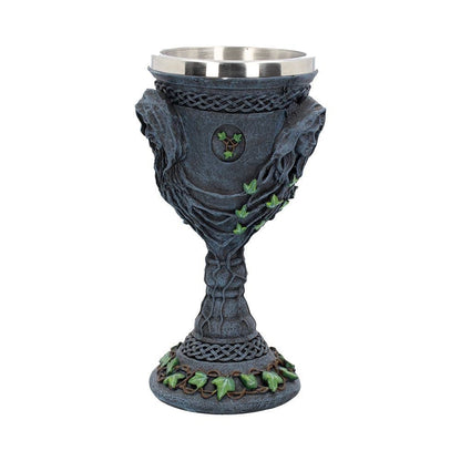 Mother Maiden and Crone Chalice Bronze Triple Goddess Wine Glass 21cm 7