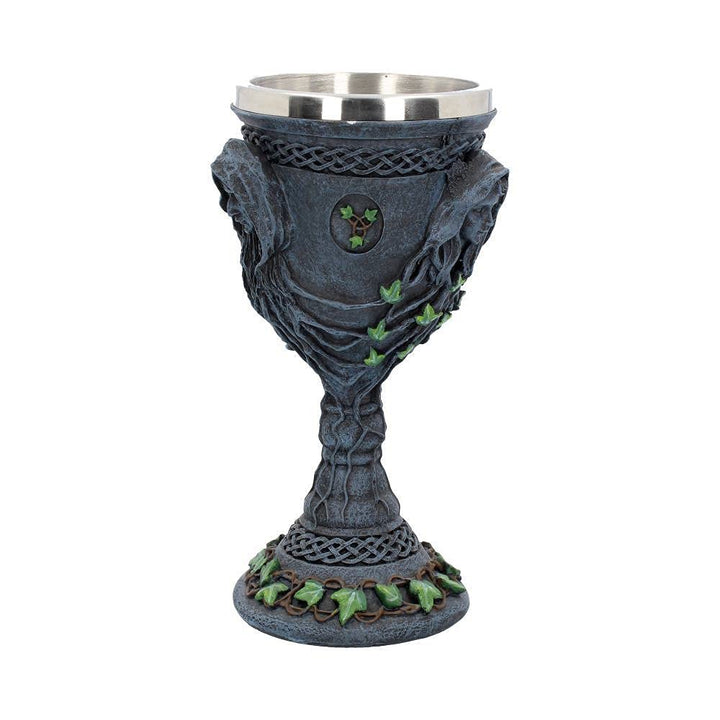 Mother Maiden and Crone Chalice Bronze Triple Goddess Wine Glass 21cm