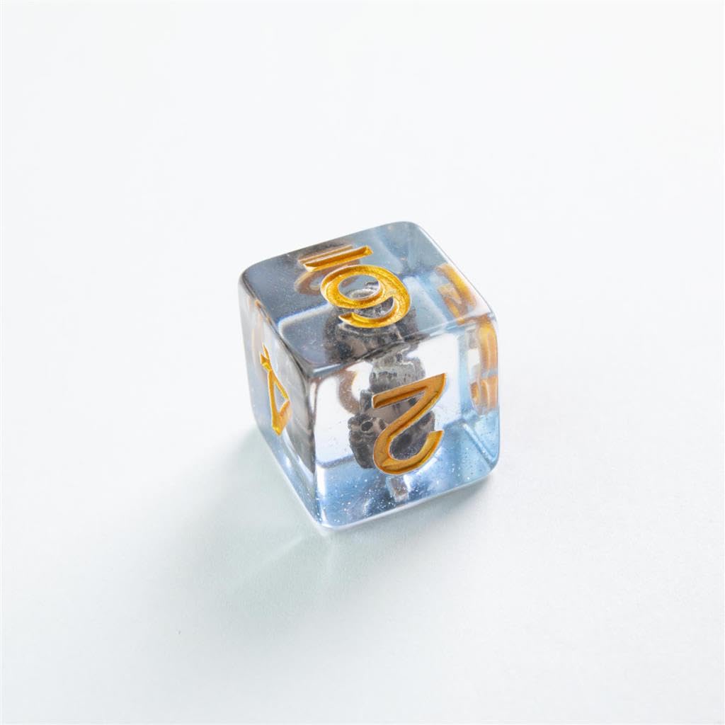 Gamegenic Embraced Series RPG Dice Set | Set of 7 Dice in a Variety of Sizes Designed for Roleplaying Games | Premium Quality Resin Dice with Unique Thematic Cursed Ship Design | Made by Gamegenic 6