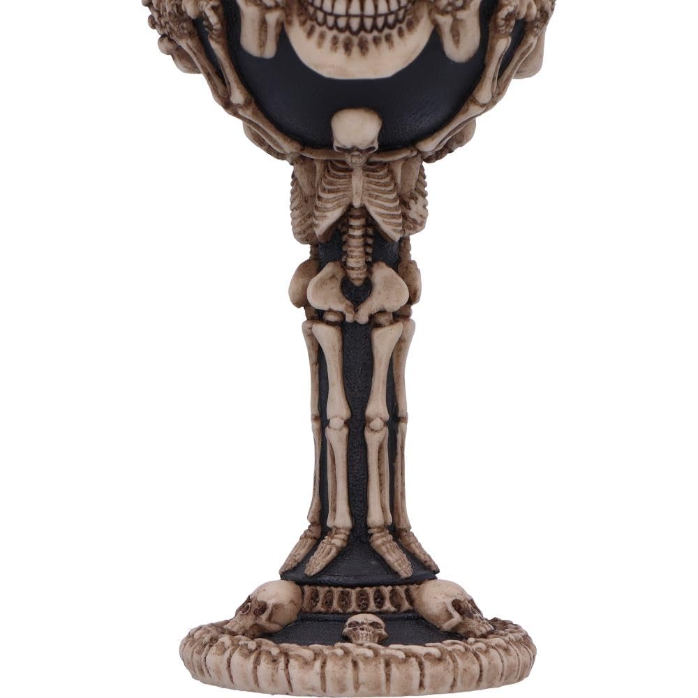 Three Wise Skeletons Goblet 20cm Skeleton 4