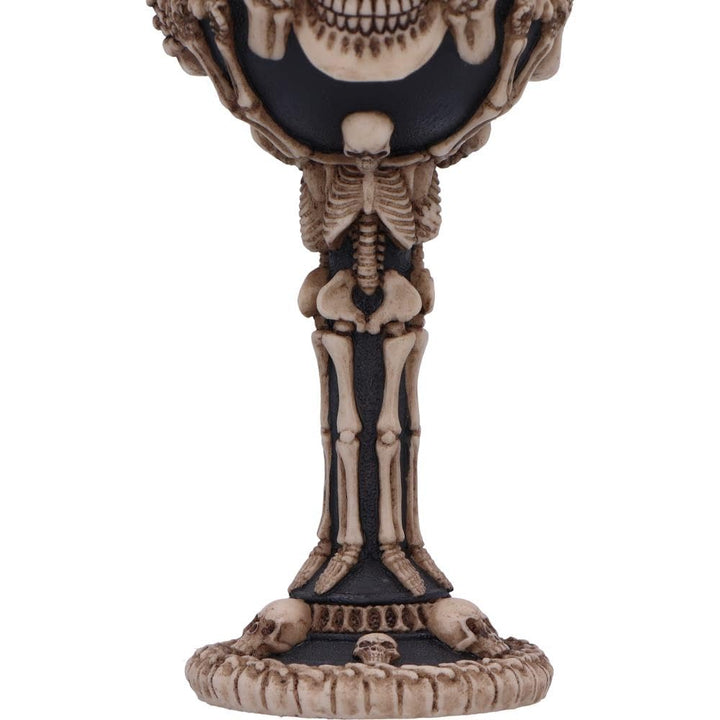 Three Wise Skeletons Goblet 20cm Skeleton