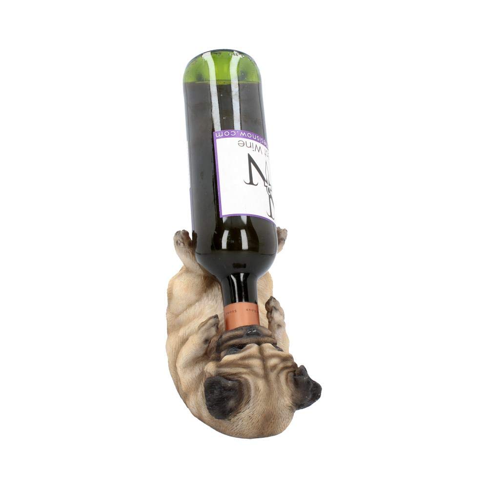 Pug Dog Guzzler Wine Bottle Holder Guzzlers 21.5cm 7