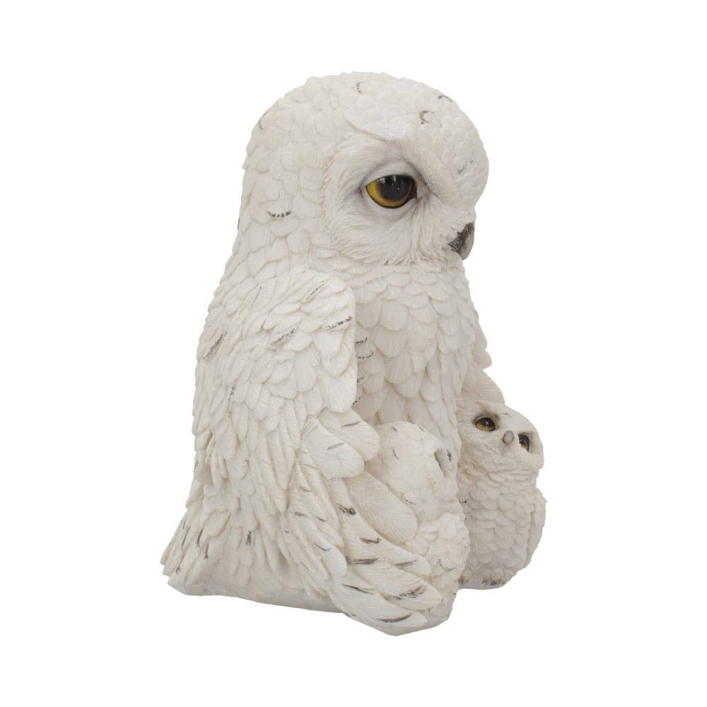 Feathered Family Beautiful Snowy Owl Trio 21.5cm