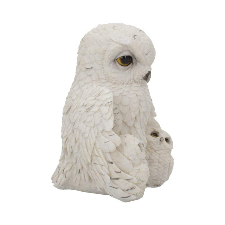 Feathered Family Beautiful Snowy Owl Trio 21.5cm