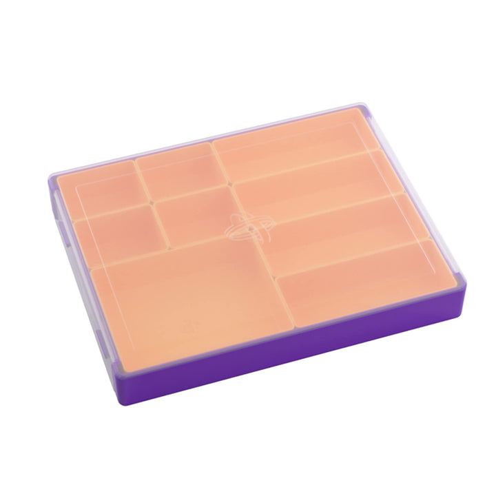 Token Silo Convertible | Store and Organize Board Game Tokens | 9 Removable Trays in 3 Different Sizes | Stackable Token Box | Convenient Space-Saving Design | Blue Color | Made by Gamegenic