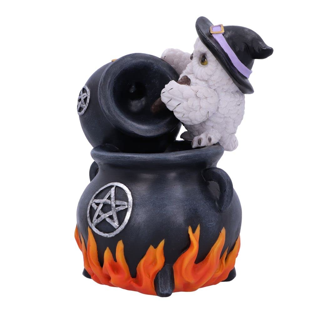 Snowy Brew Owl Backflow Incense Burner 17cm 3