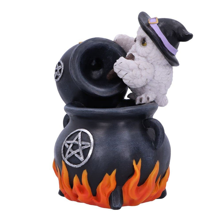 Snowy Brew Owl Backflow Incense Burner 17cm
