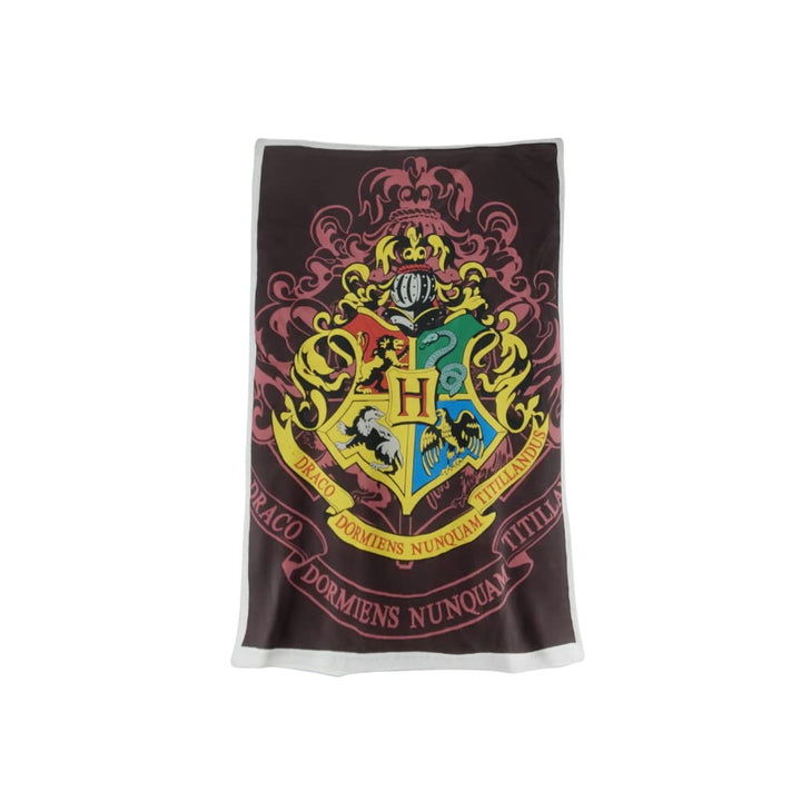 Harry Potter Hogwarts Crest Soft To Touch Throw 100 x 150cm