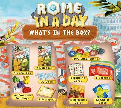 Rome in a Day by Alley Cat Games, Strategy Board Game