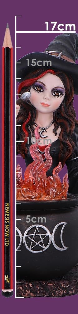 Althea Witch figurine with Flame Cauldron 16cm
