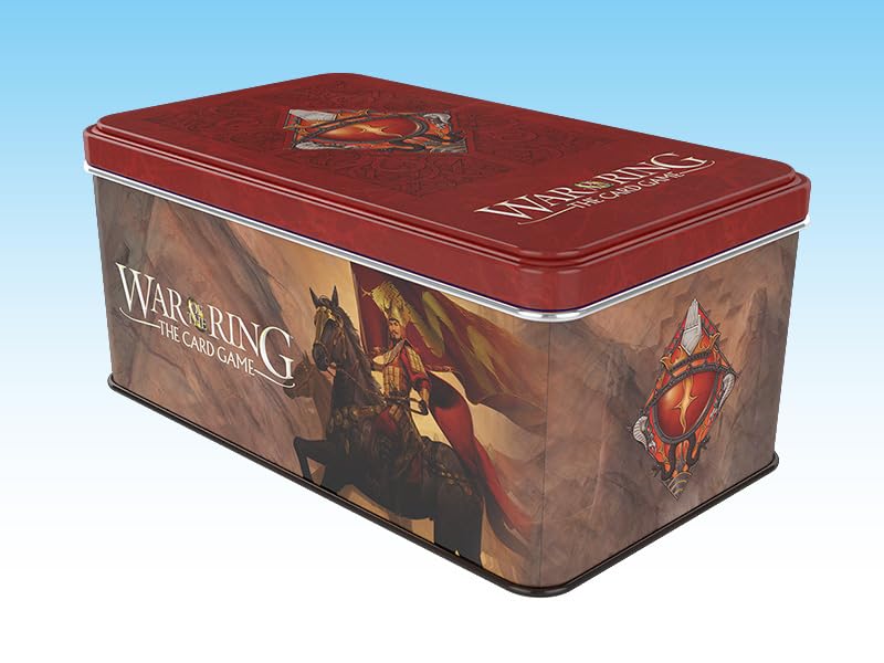Ares Games War of the Ring The Card Game - Shadow Card Box and Sleeves (Red Bannerman version) 1