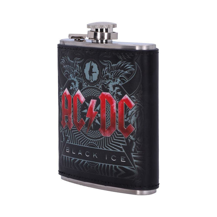 ACDC Black Ice Album Embossed Hip Flask Officially Licensed