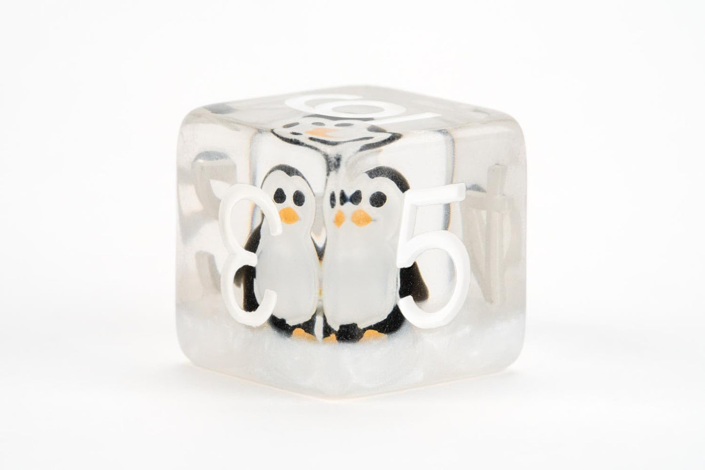 Resin Poly Dice Set Penguin Dice Gaming Accessory by Metallic Dice 7