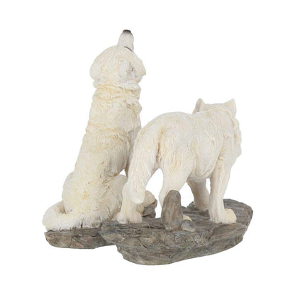 Set of 2 Before the Chase White Wolf Figure 9.8cm 4