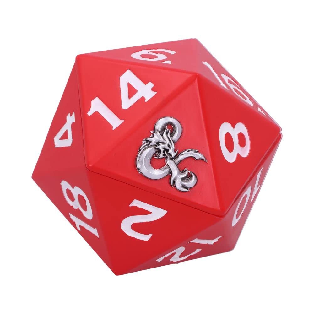 Dungeons Dragons D20 Dice Storage Box 13.5cm Officially Licensed